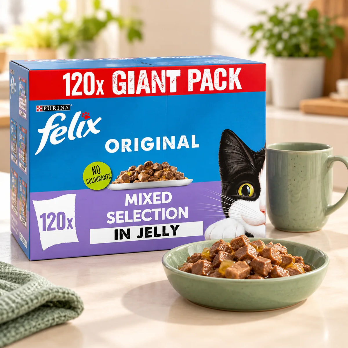 Felix Original Wet Cat Food Pouches in Jelly Mixed Selection 120 x 85g - photo 5