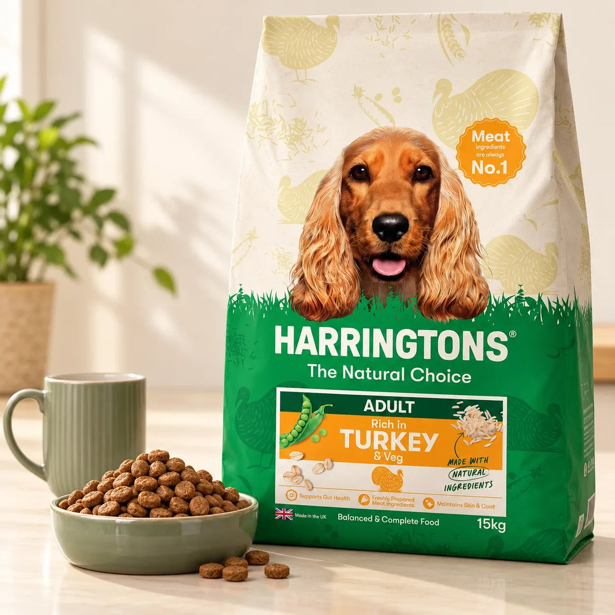 Harringtons Turkey and Veg Dry Dog Food 15kg - photo 5