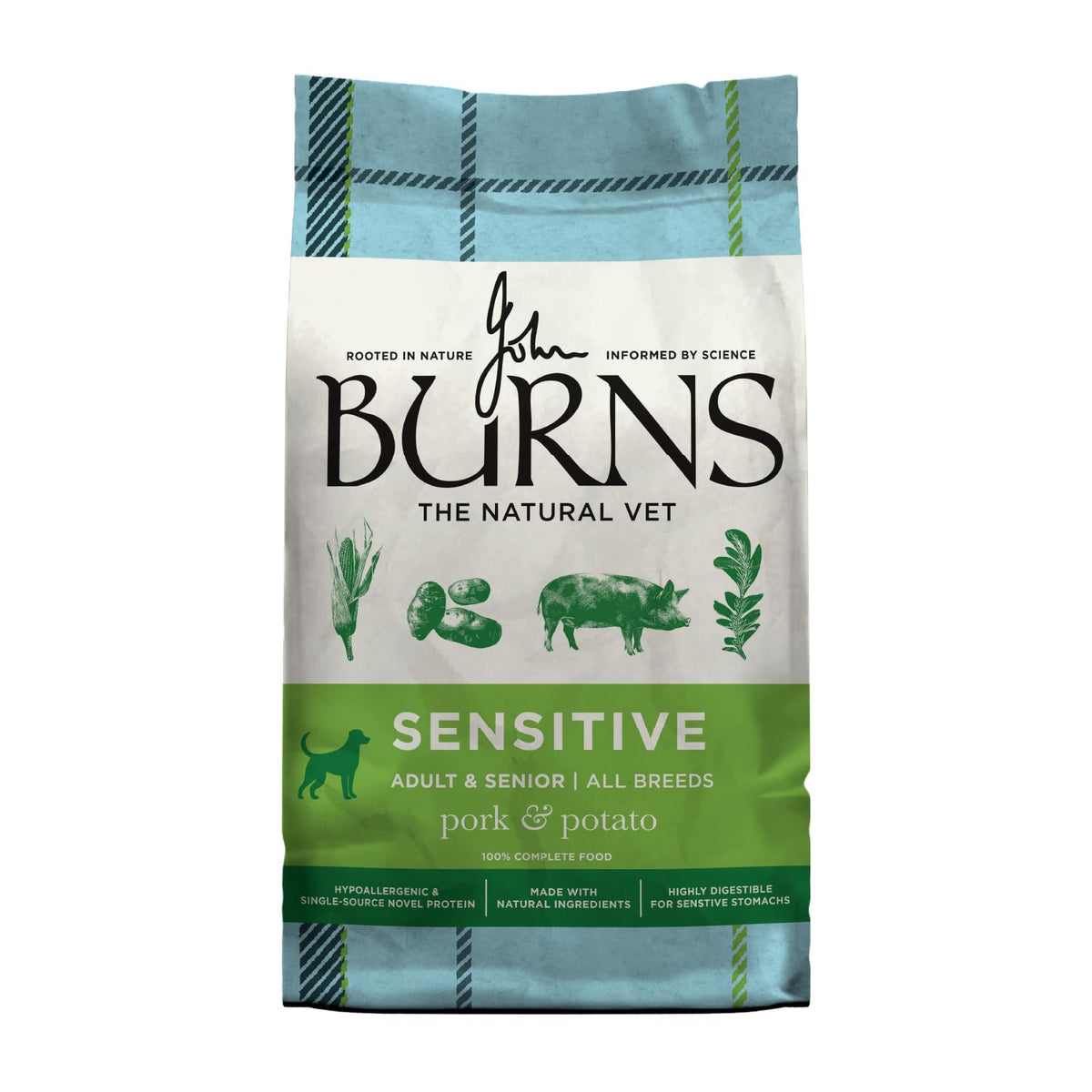 Burns Sensitive Dry Dog Food Pork & Potato 12kg - image 2