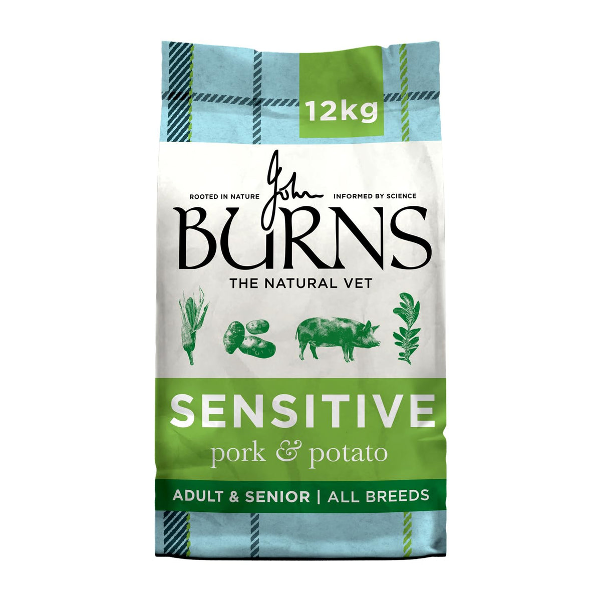 Burns Sensitive Dry Dog Food Pork & Potato 12kg - image 1