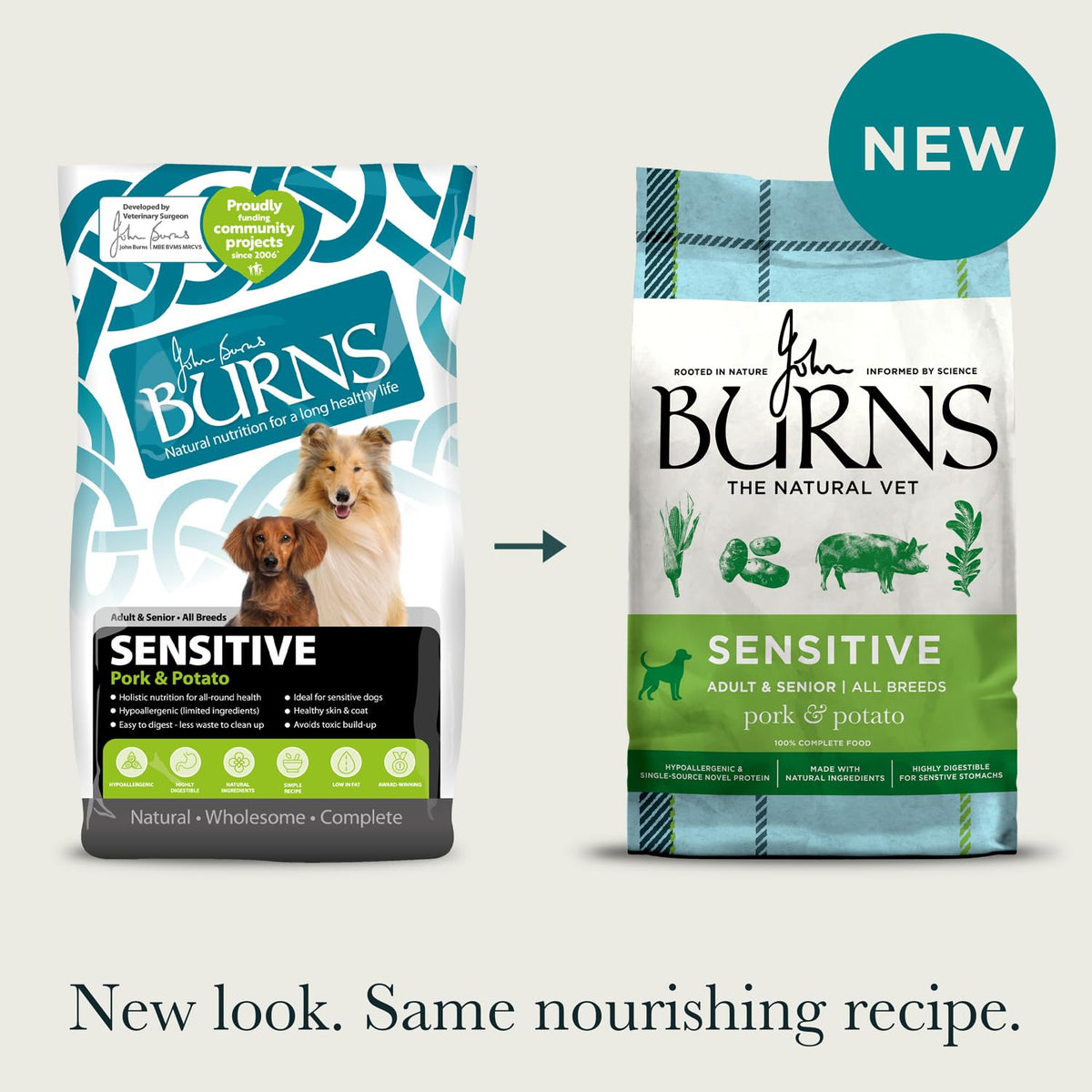 Burns Sensitive Dry Dog Food Pork & Potato 12kg - image 4