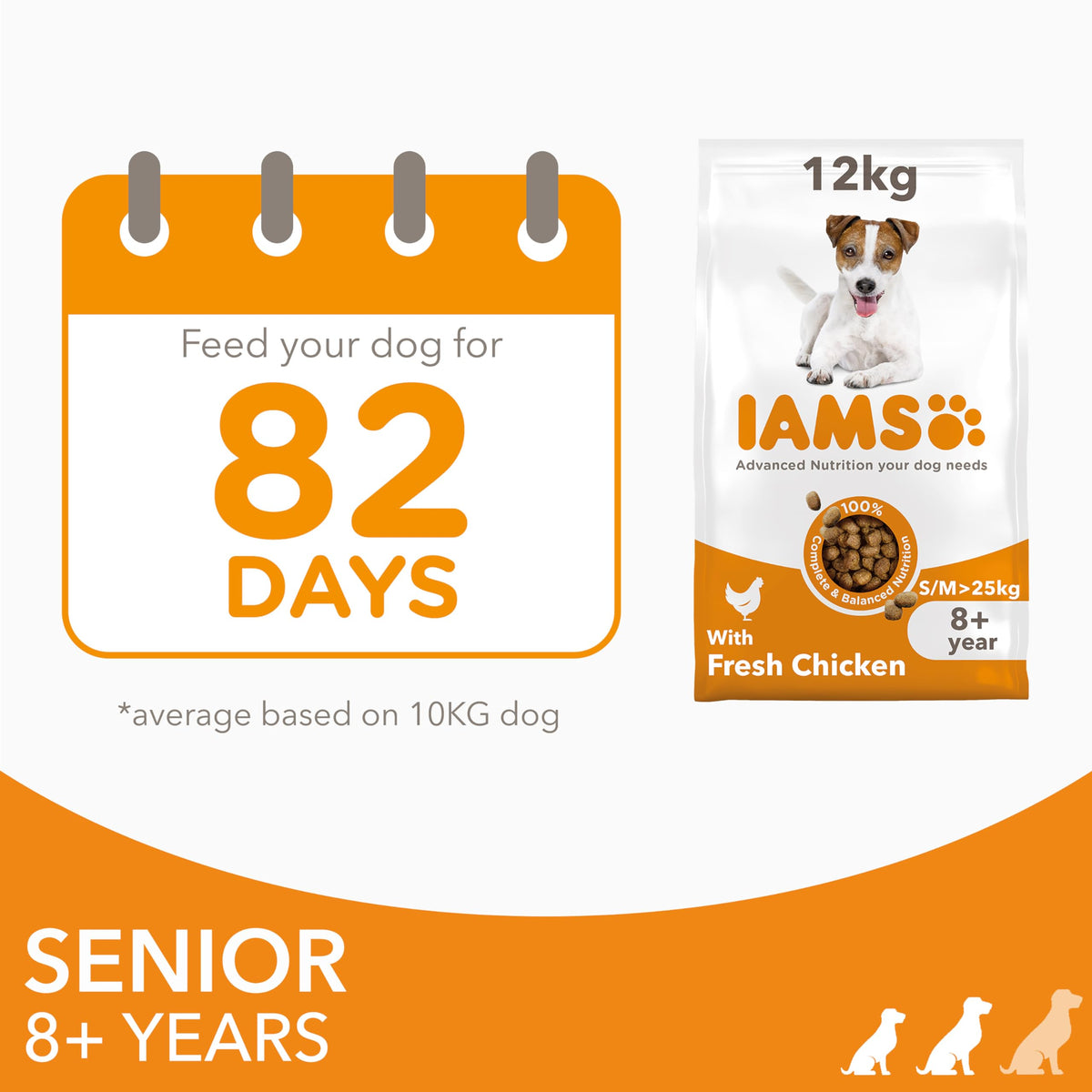 IAMS Senior Dry Dog Food Small & Medium Chicken 12kg - image 5