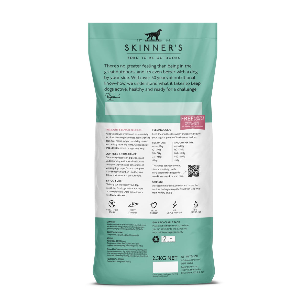 Skinners Field & Trial Light & Senior Dog Food 15kg - image 2