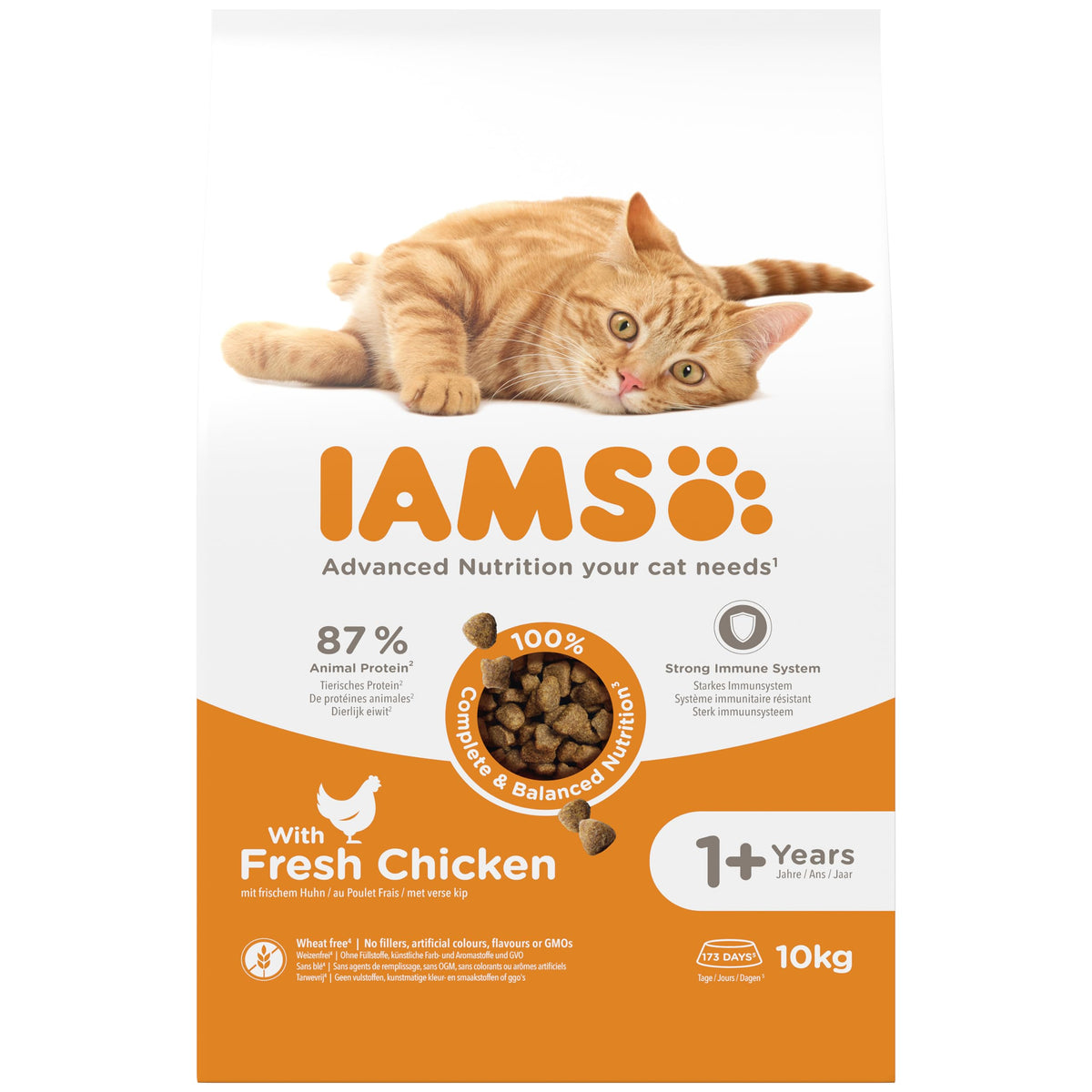 IAMS Adult Dry Cat Food with Chicken 10kg - image 2