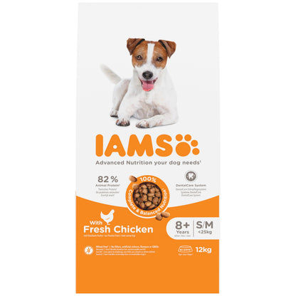 IAMS Senior Dry Dog Food Small & Medium Chicken 12kg - image 2