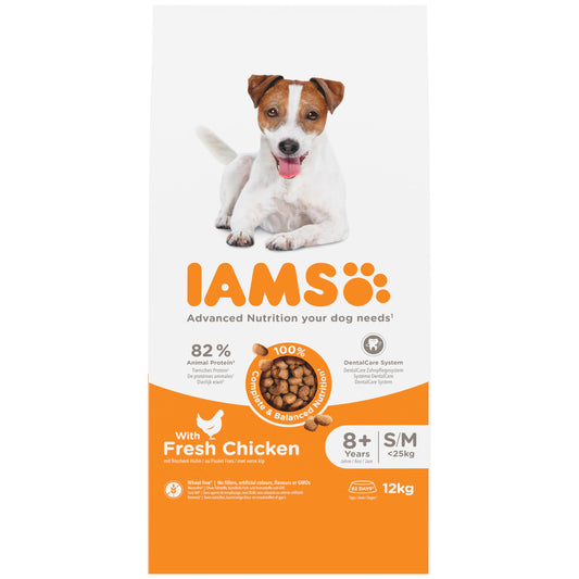 IAMS Senior Dry Dog Food Small & Medium Chicken 12kg - image 2