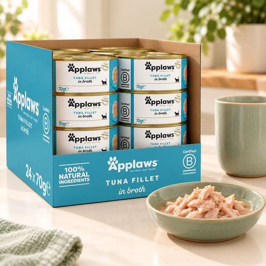 Applaws Natural Wet Cat Food Tuna Fillet in Broth 24 x 70g - photo 1