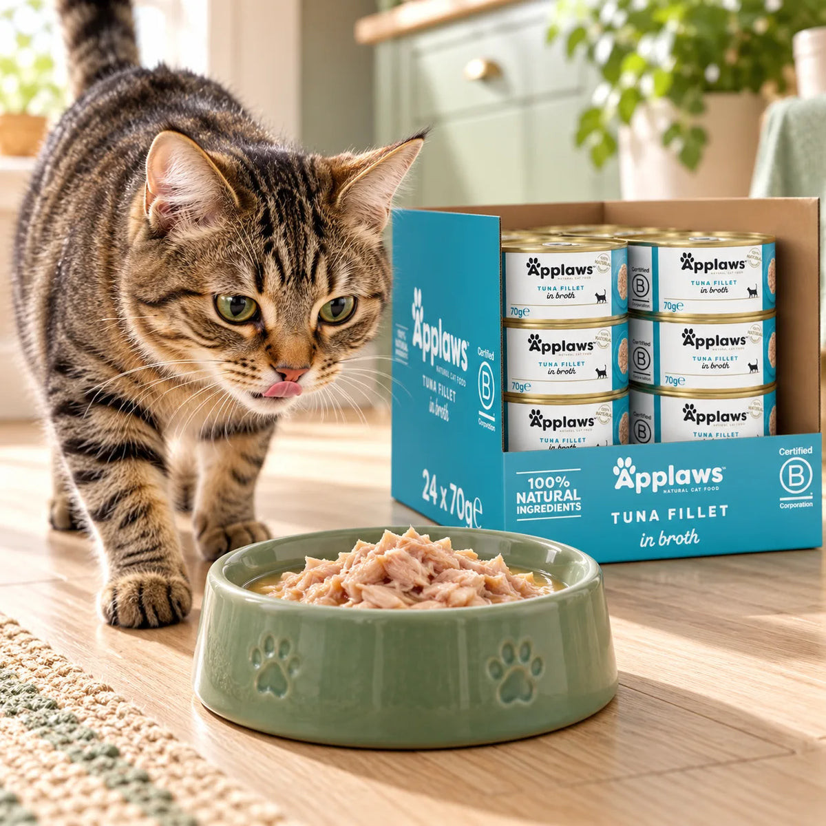Applaws Natural Wet Cat Food Tuna Fillet in Broth 24 x 70g - photo 3