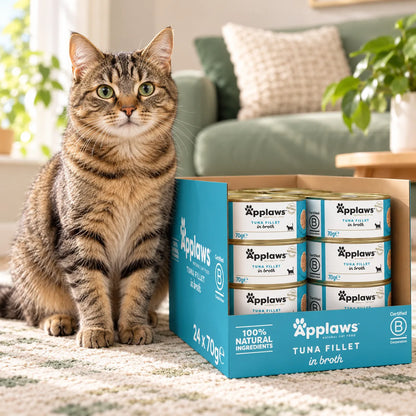 Applaws Natural Wet Cat Food Tuna Fillet in Broth 24 x 70g - photo 5
