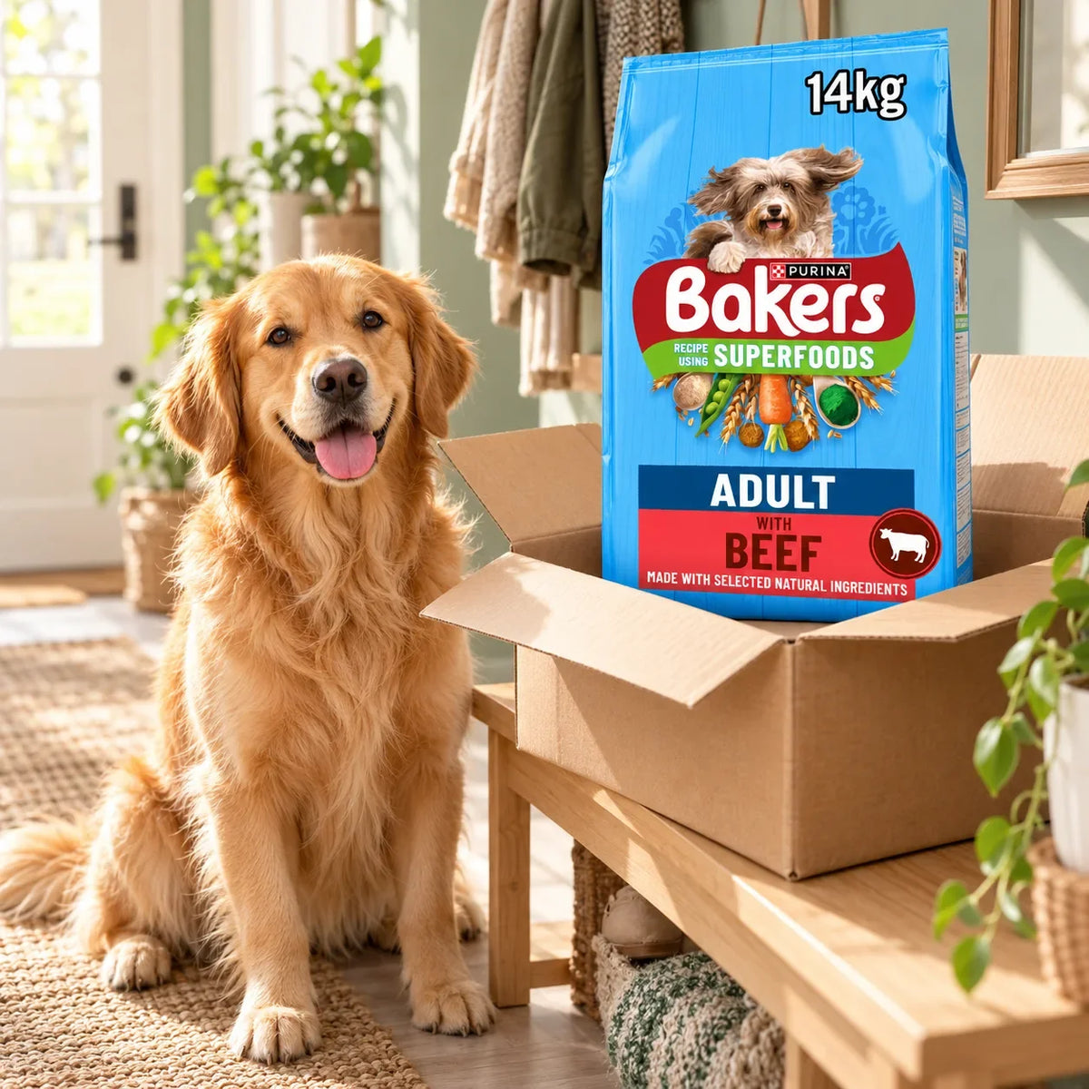 Bakers Superfoods Adult Dry Dog Food Beef and Veg 14kg - photo 3