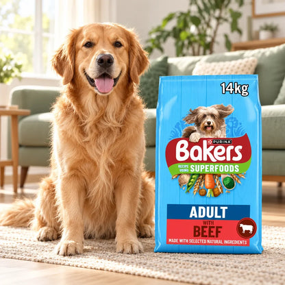 Bakers Superfoods Adult Dry Dog Food Beef and Veg 14kg - photo 5
