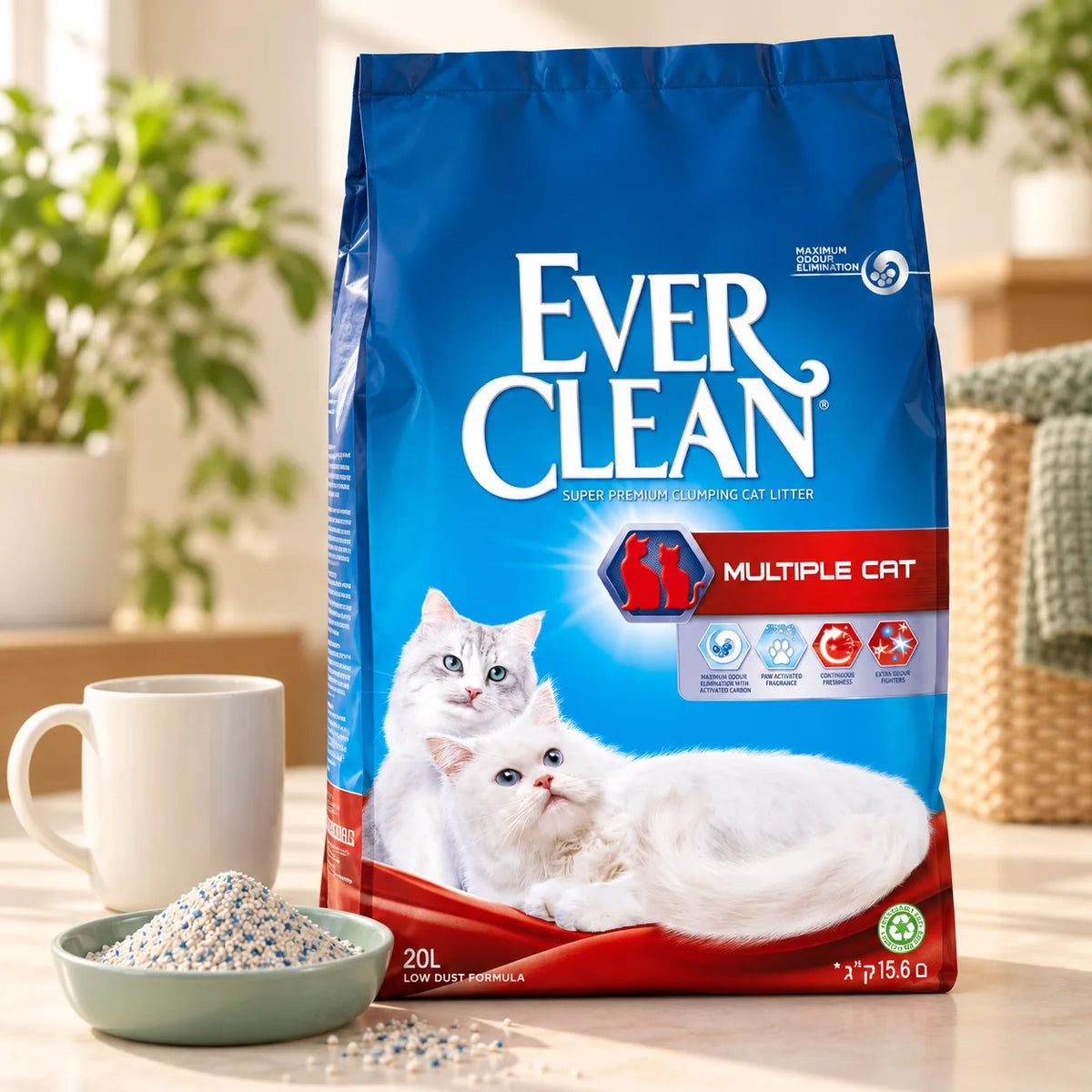 Ever Clean Multicat Clumping Cat Litter 20L - photo 3