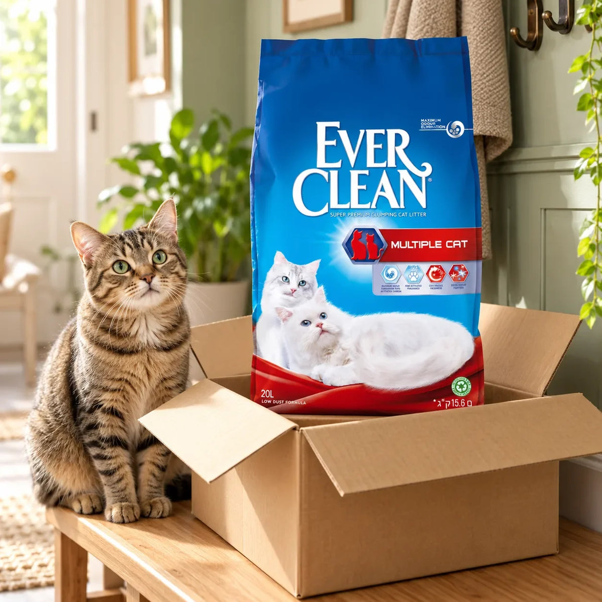 Ever Clean Multicat Clumping Cat Litter 20L - photo 4