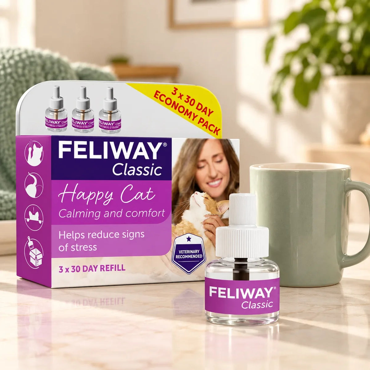 Feliway Classic Cat Calming Diffuser Refills 3 Pack - photo 5