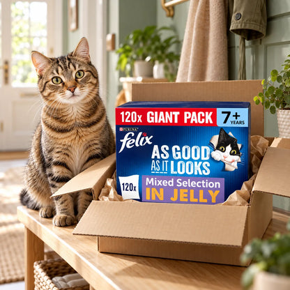 Felix As Good As It Looks Senior 7+ Wet Cat Food in Jelly 120 x 85g - photo 2