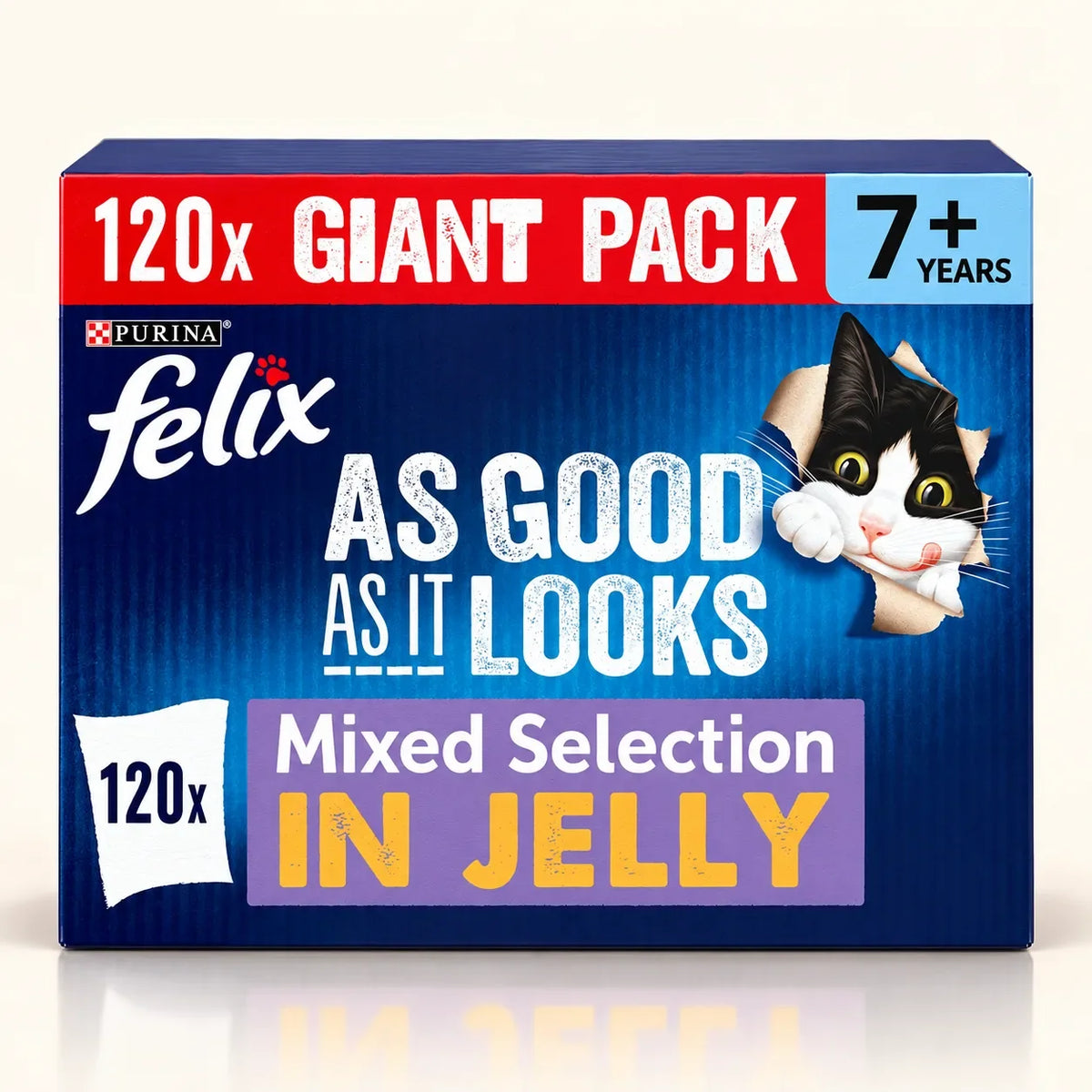 Felix As Good As It Looks Senior 7+ Wet Cat Food in Jelly 120 x 85g - photo 3