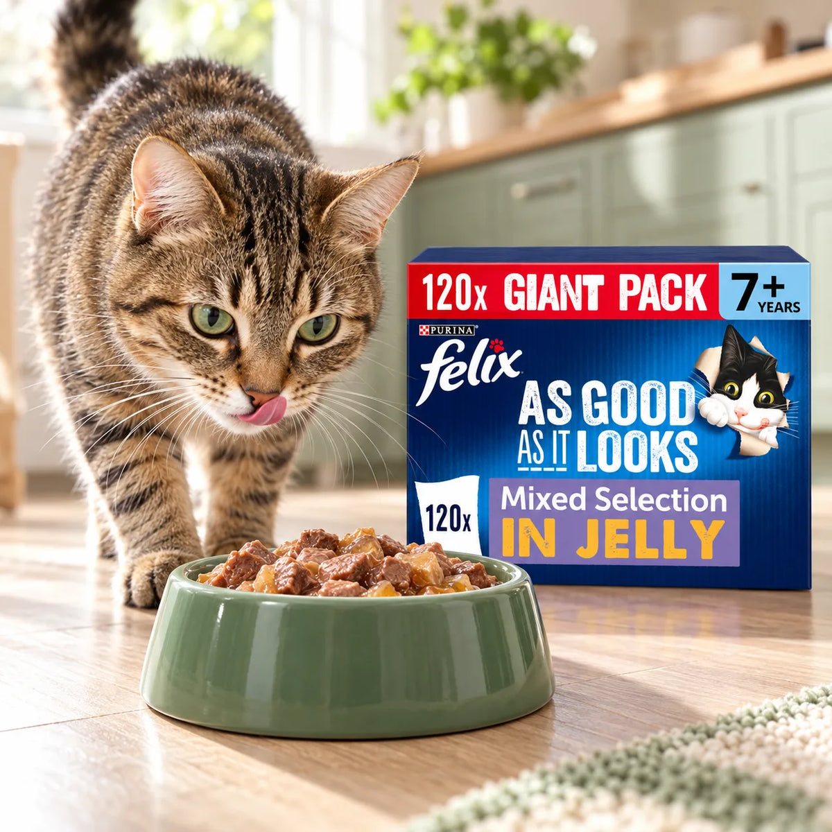Felix As Good As It Looks Senior 7+ Wet Cat Food in Jelly 120 x 85g - photo 4