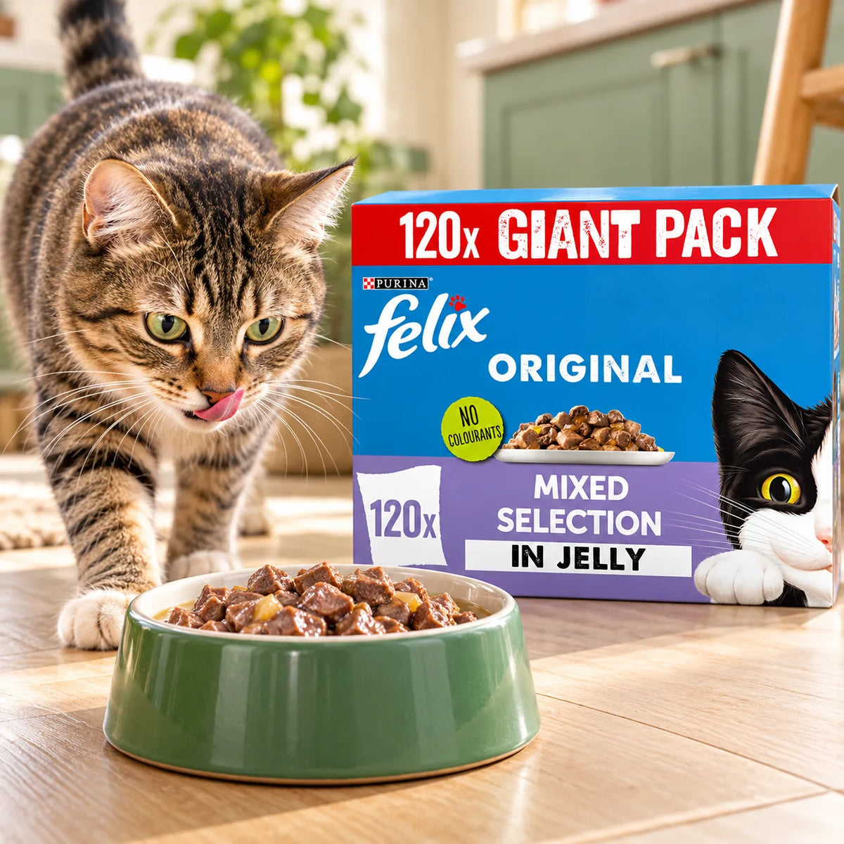 Felix Original Wet Cat Food Pouches in Jelly Mixed Selection 120 x 85g - photo 3