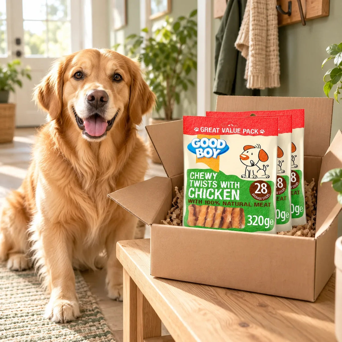 Good Boy Chewy Twists Chicken Dog Treats 3 x 320g - photo 5