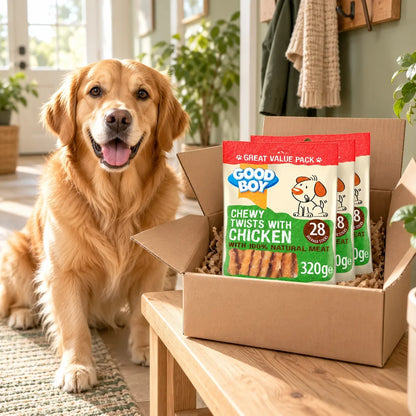 Good Boy Chewy Twists Chicken Dog Treats 3 x 320g - photo 5
