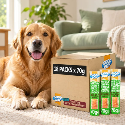 Good Boy Mega Chewy Twist Chicken Dog Treats 18 x 70g - photo 5