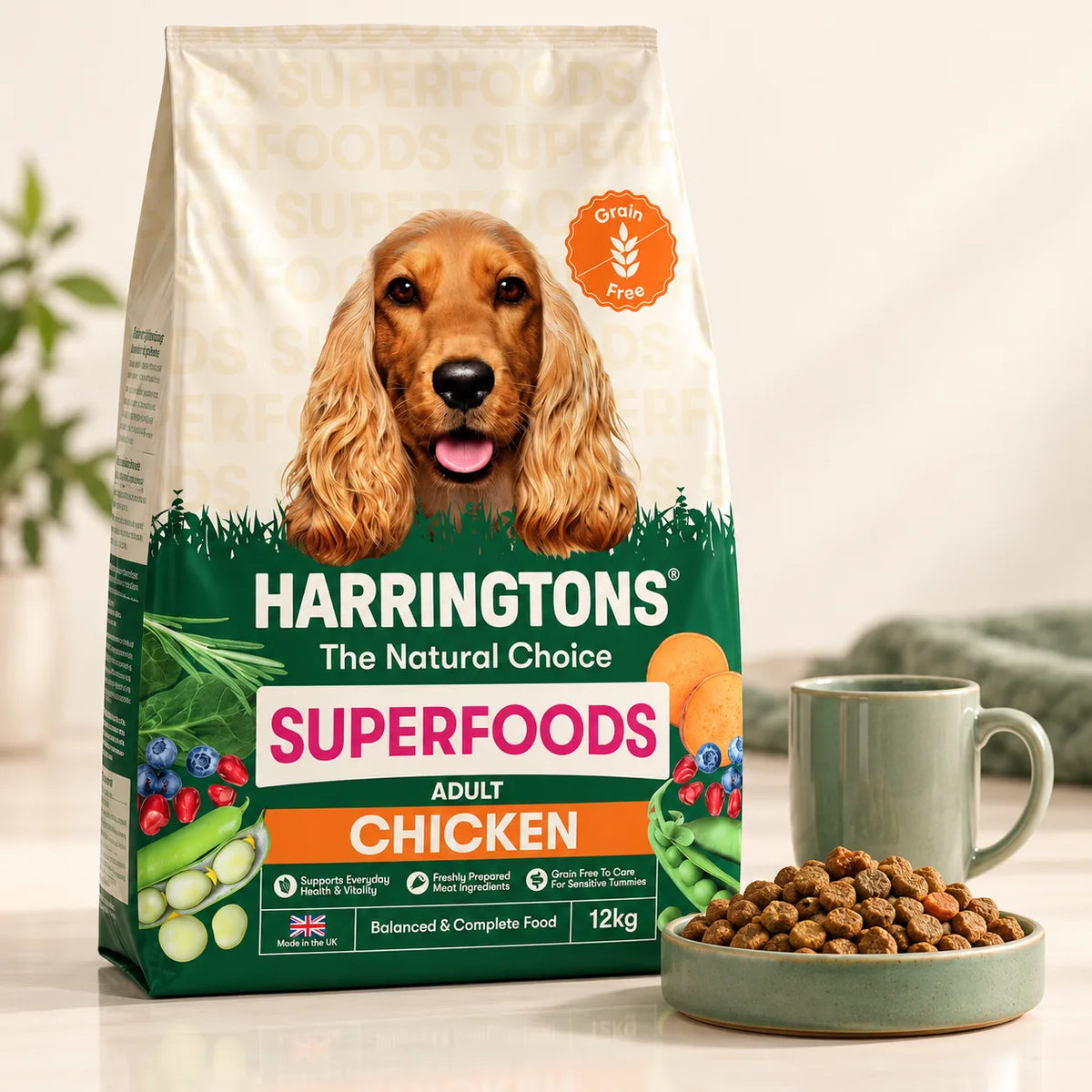 Harringtons Grain Free Dry Dog Food Chicken and Veg 12kg - photo 5