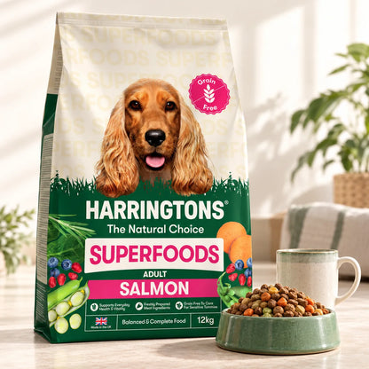 Harringtons Grain Free Dry Adult Dog Food Salmon and Veg 12kg - photo 4