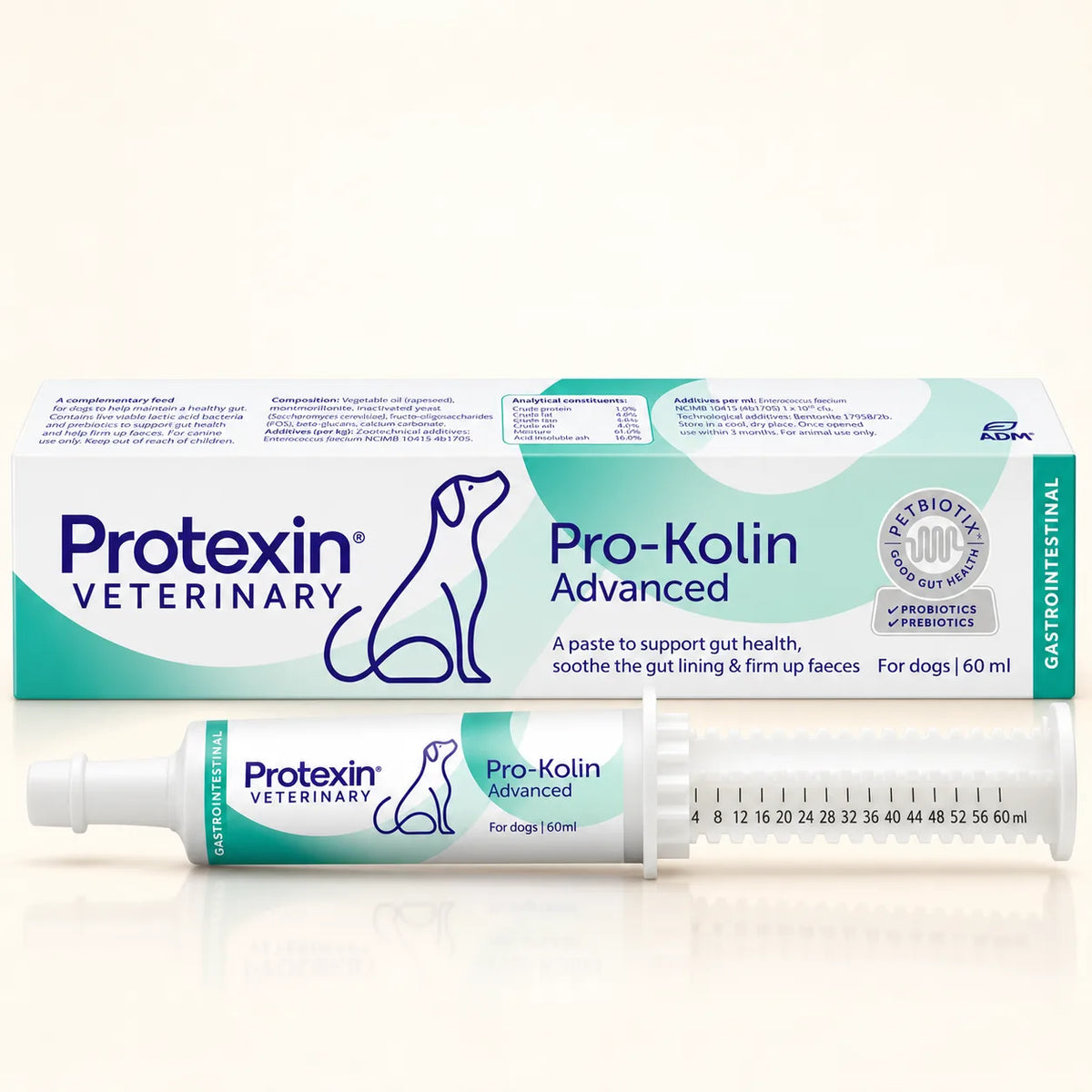 Protexin Veterinary Pro-Kolin Advanced Digestive Paste for Dogs 60ml - photo 1