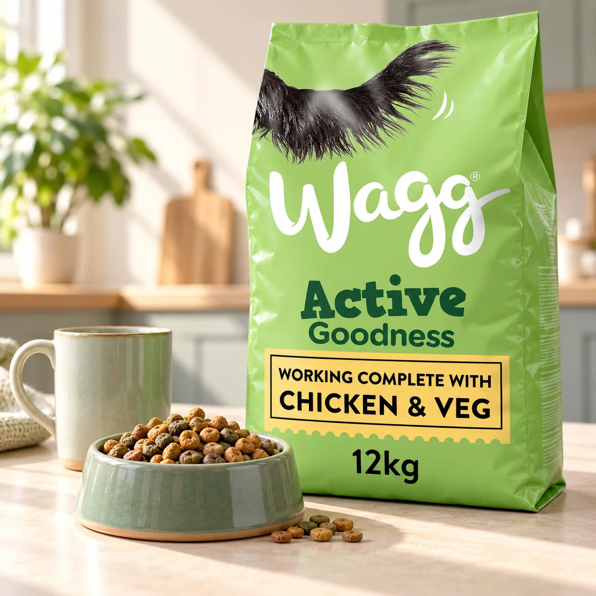 Wagg Active Goodness Complete Dry Dog Food Chicken and Veg 12kg - photo 1
