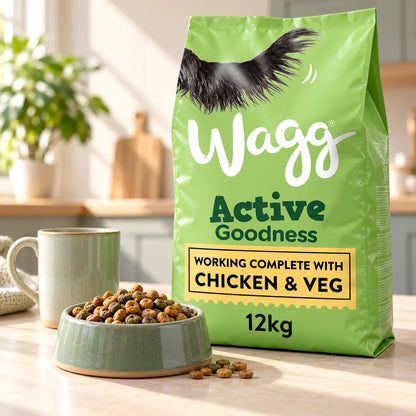Wagg Active Goodness Complete Dry Dog Food Chicken and Veg 12kg - photo 1
