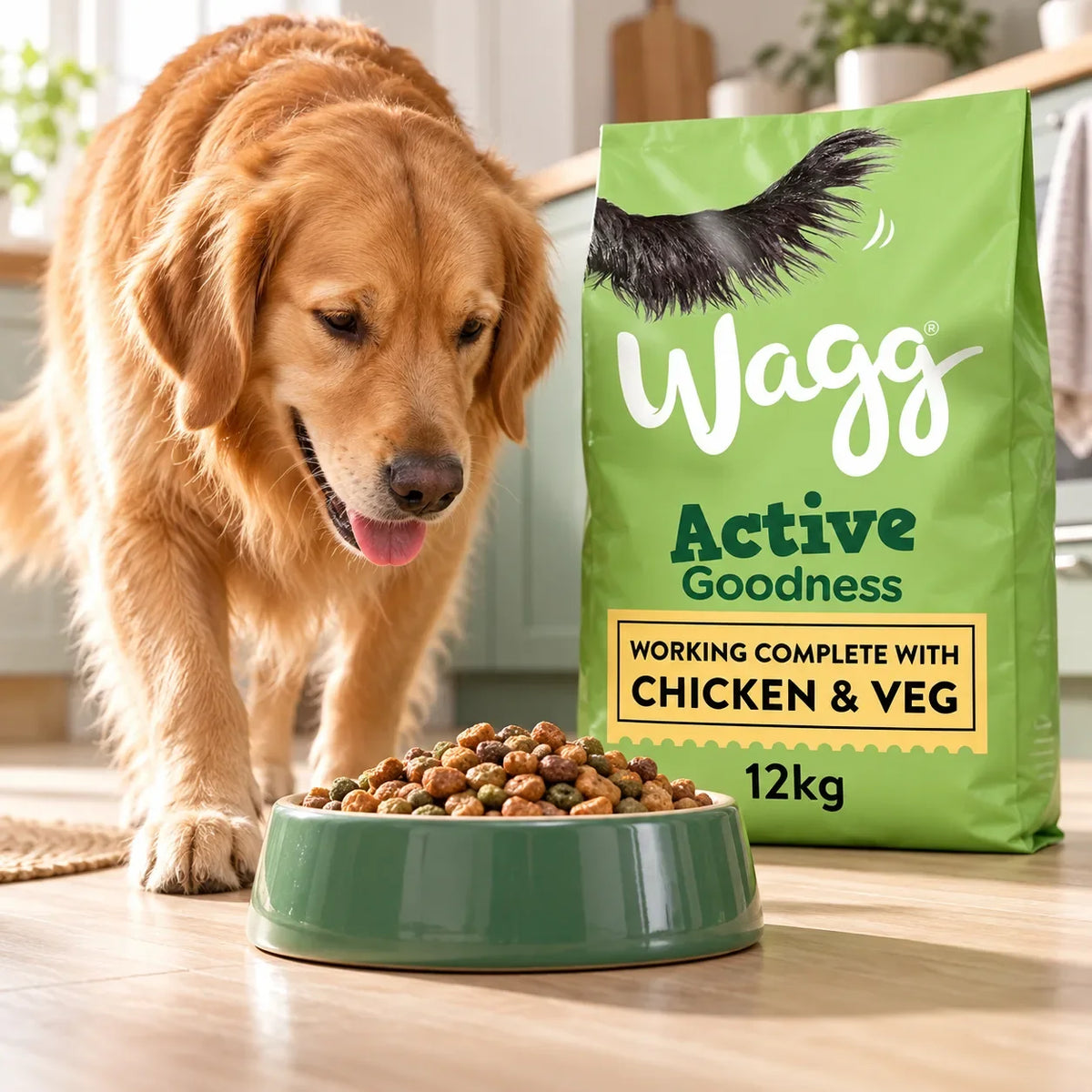 Wagg Active Goodness Complete Dry Dog Food Chicken and Veg 12kg - photo 2