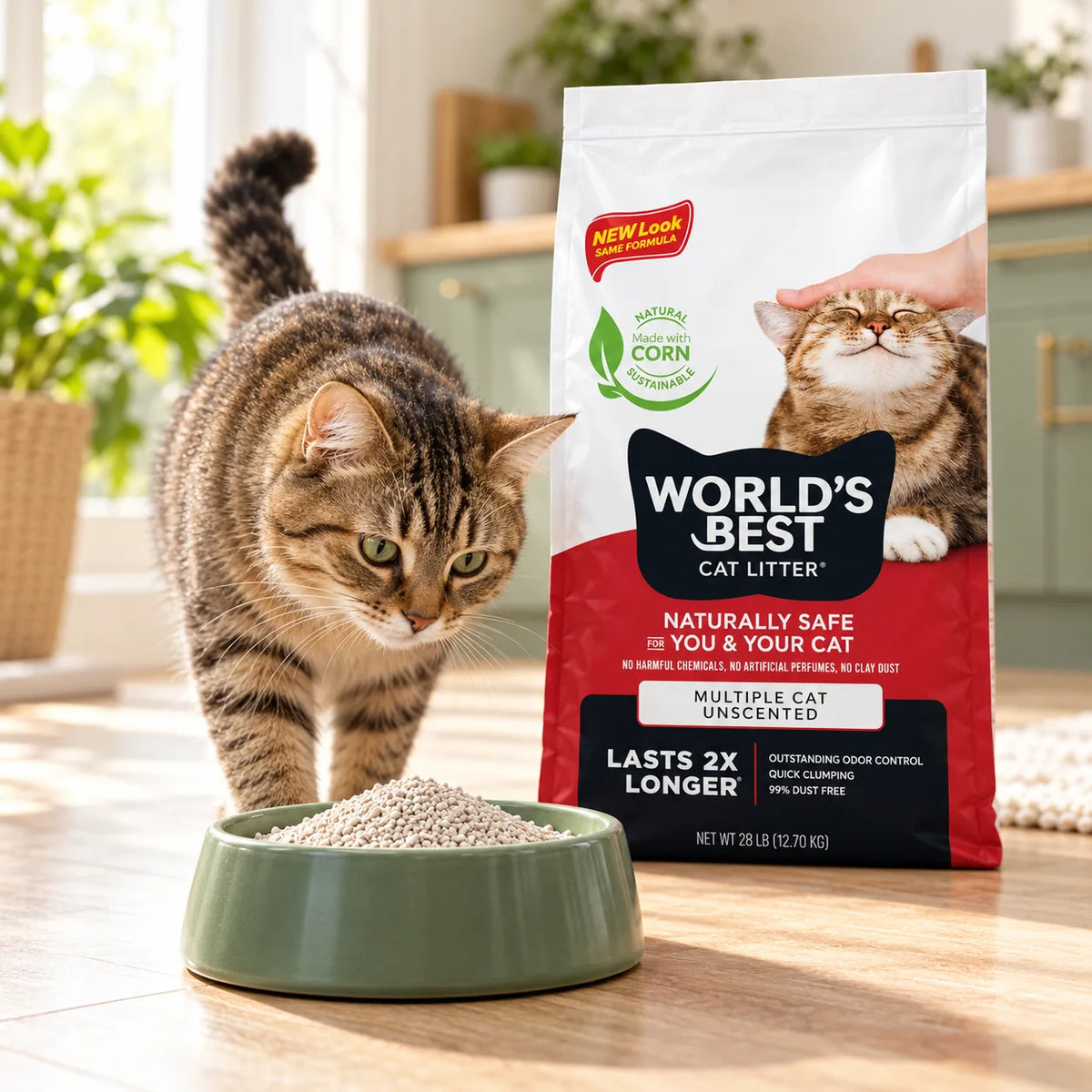 World's Best Cat Litter Comfort Care Unscented 12.7kg - photo 2