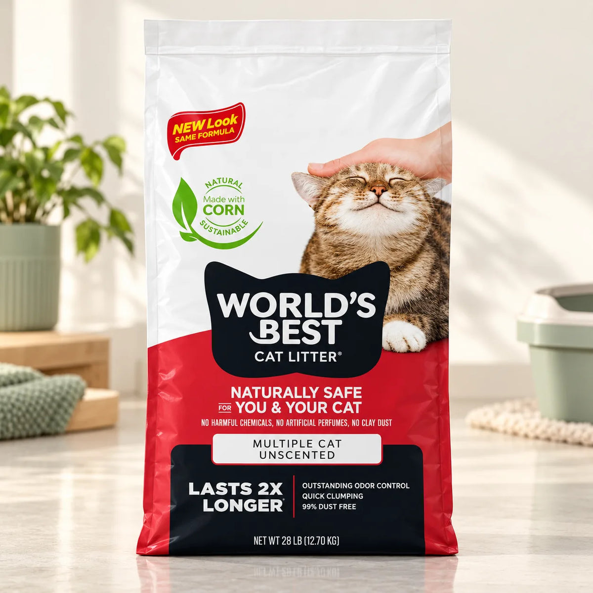World's Best Cat Litter Comfort Care Unscented 12.7kg - photo 4
